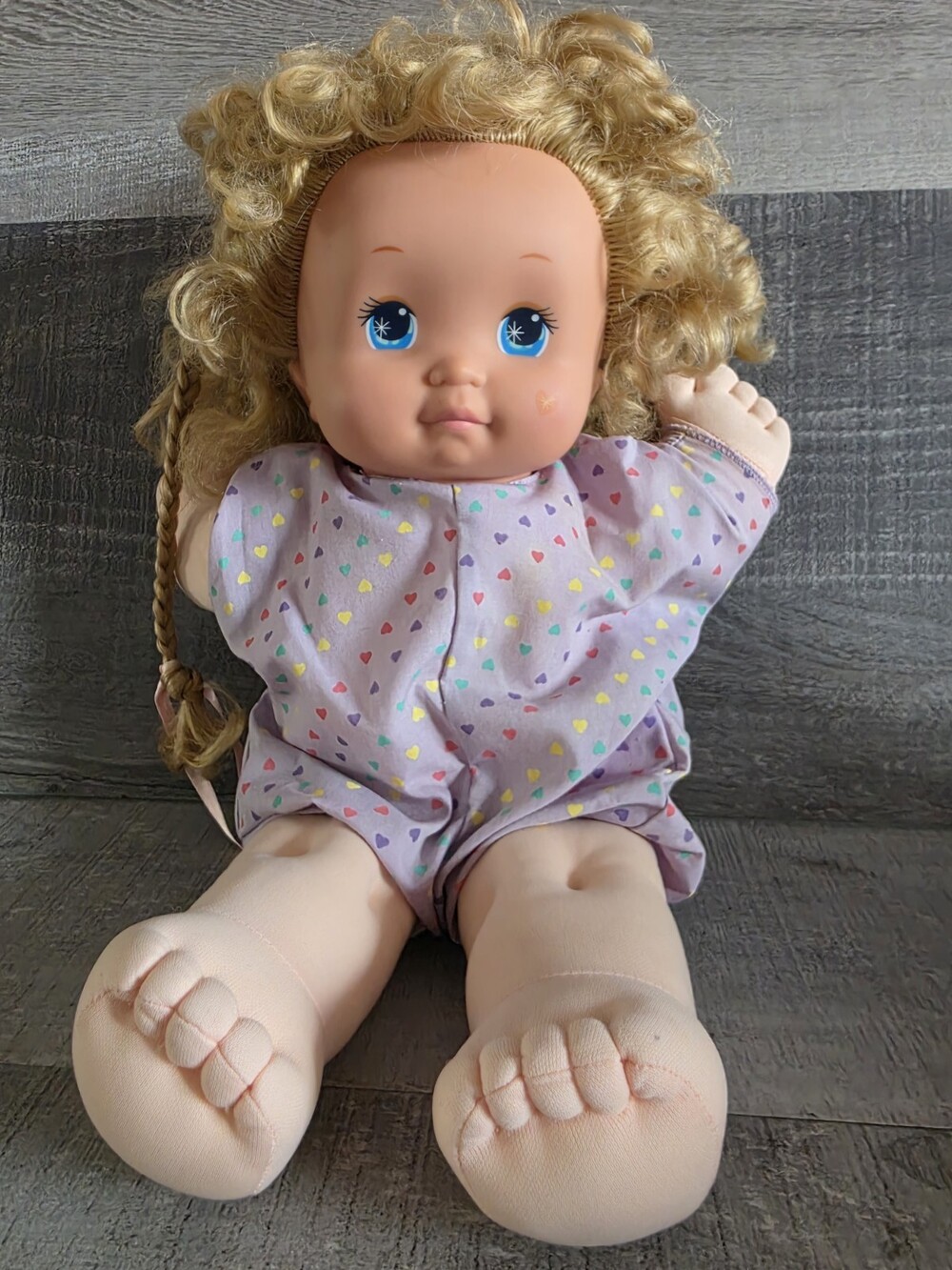 First Surprise Magic Nursery Haircut Blonde Girl 16" Doll Mattel 1990 b263